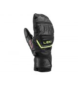 Rukavice Leki WCR Team 3D Junior Mitt black-ice lemon